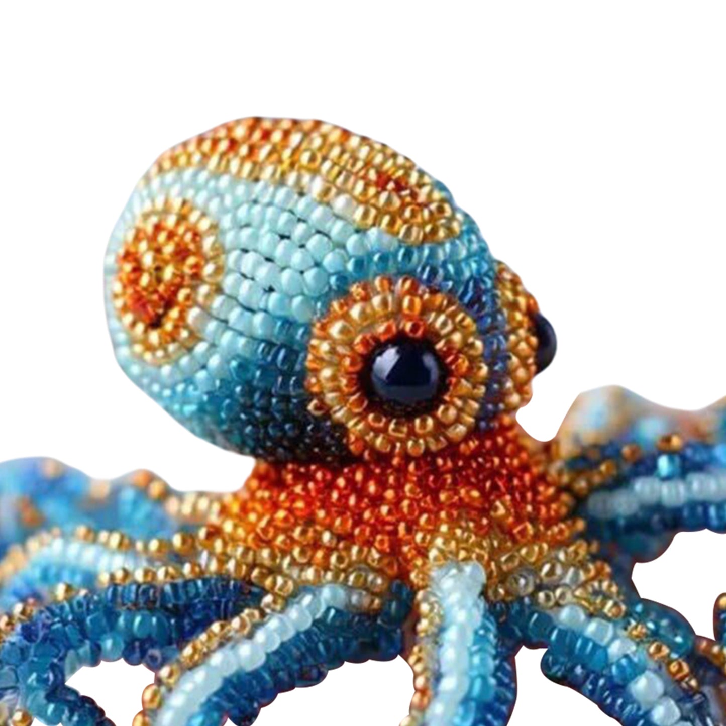 Octopus Ocean Animals DIY Beaded Embroidery Kits (Only Material Package)