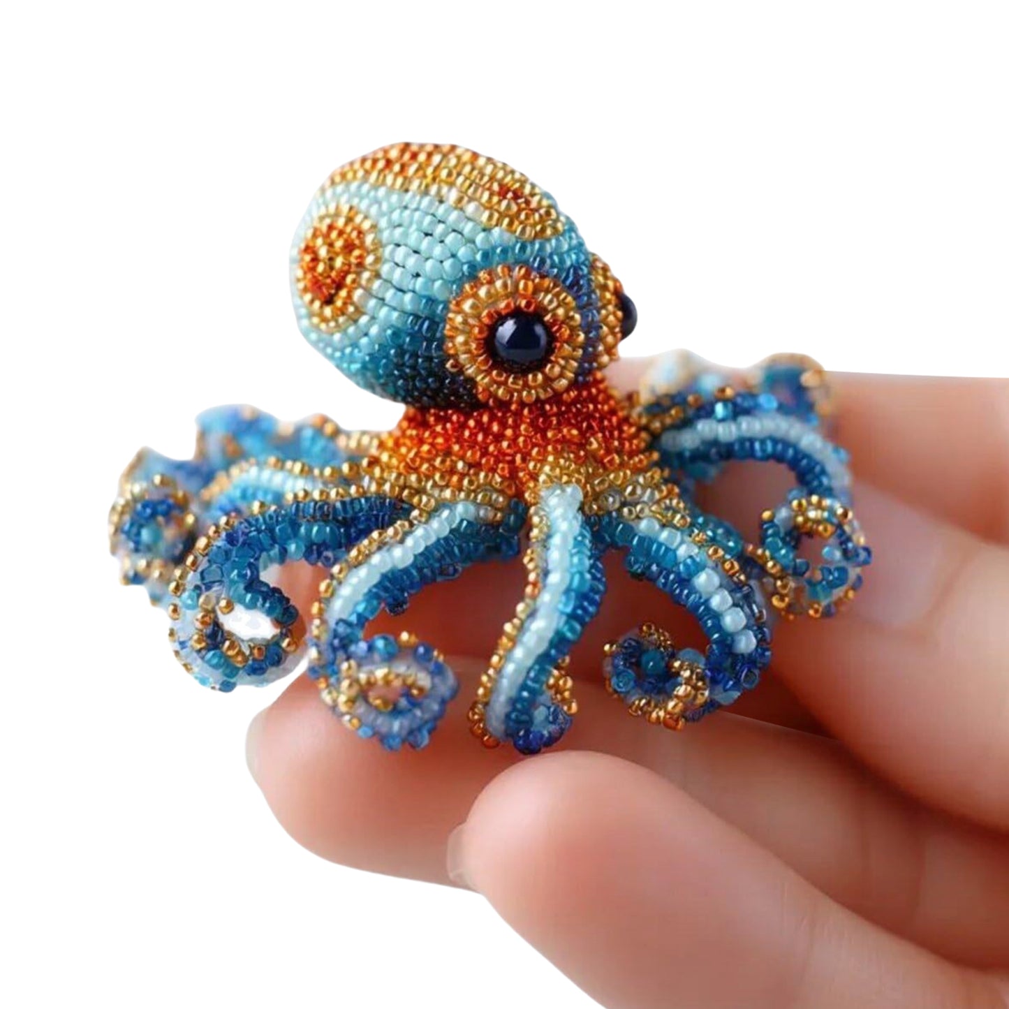 Octopus Ocean Animals DIY Beaded Embroidery Kits (Only Material Package)