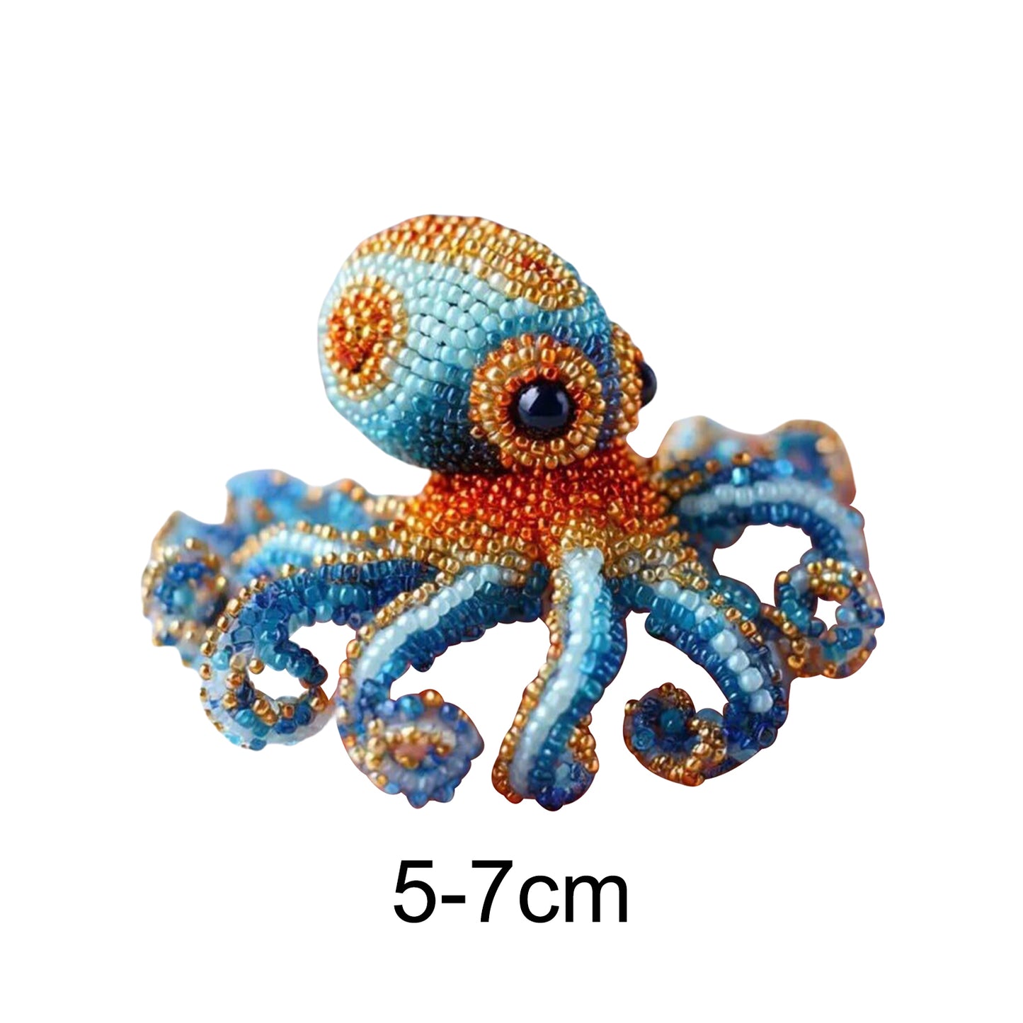 Octopus Ocean Animals DIY Beaded Embroidery Kits (Only Material Package)