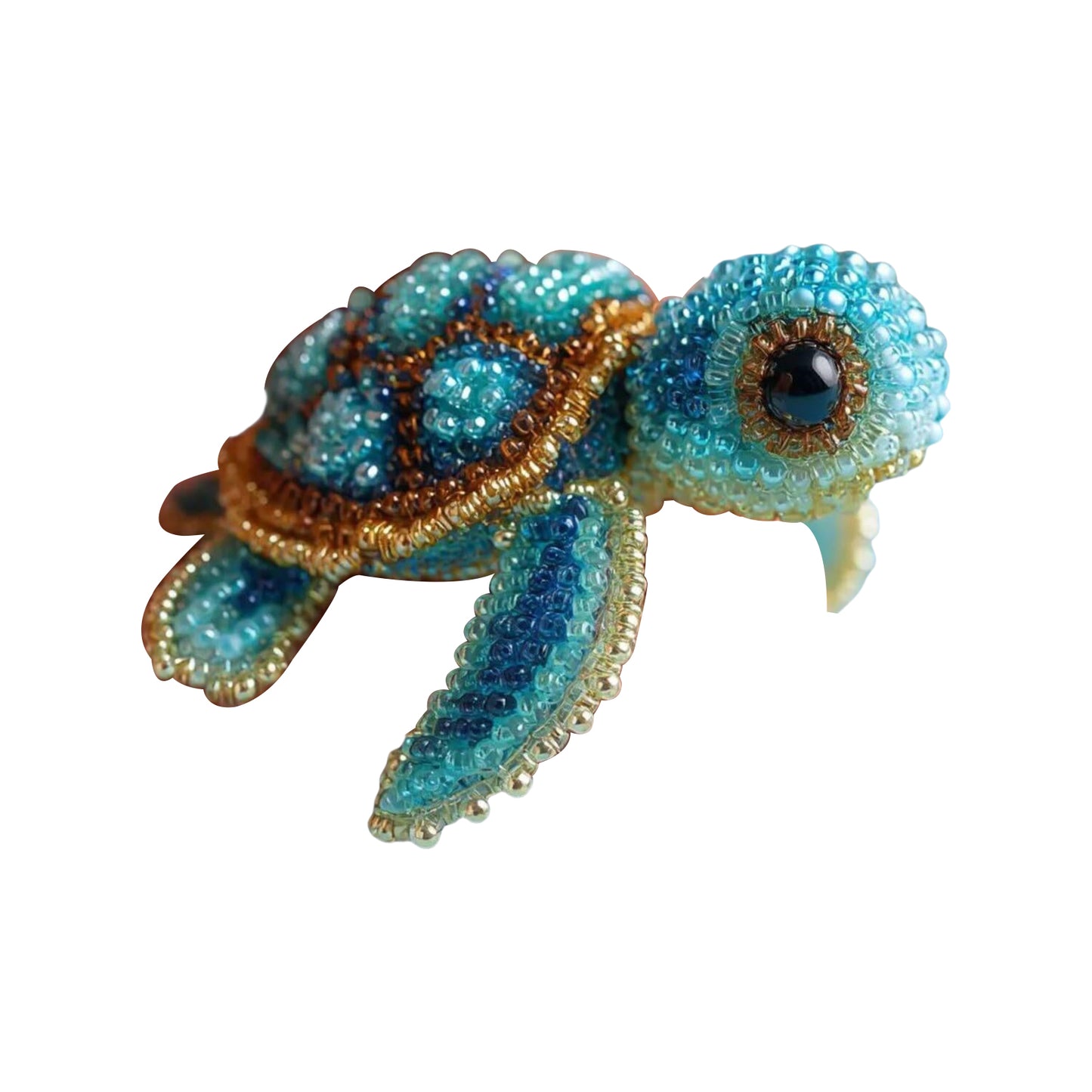 Sea Turtles Ocean Animals DIY Beaded Embroidery Kits (Only Material Package)