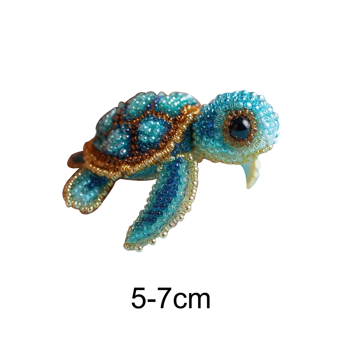 Sea Turtles Ocean Animals DIY Beaded Embroidery Kits (Only Material Package)