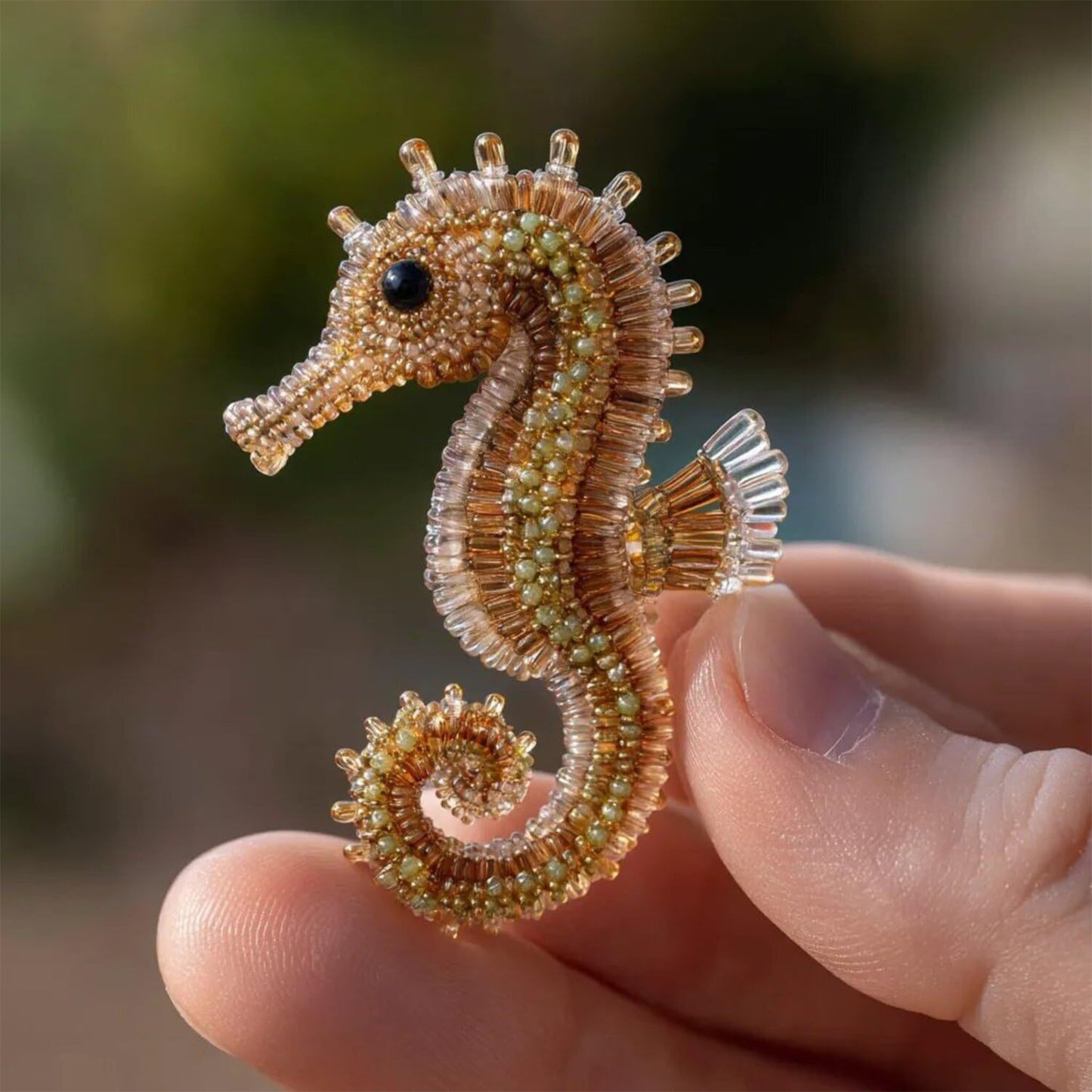 Seahorse Ocean Animals DIY Beaded Embroidery Kits (Only Material Package)