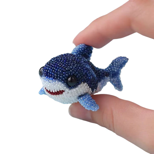 Shark Ocean Animals DIY Beaded Embroidery Craft Kits (Only Material Package)