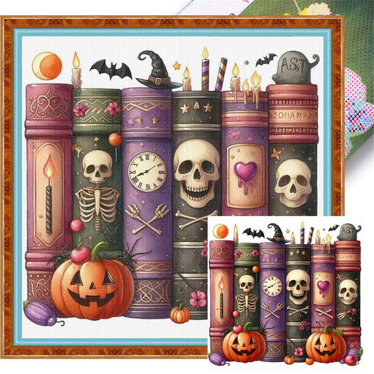Magic Book - Full 11CT Stamped Cross Stitch 40x40CM - Huacan