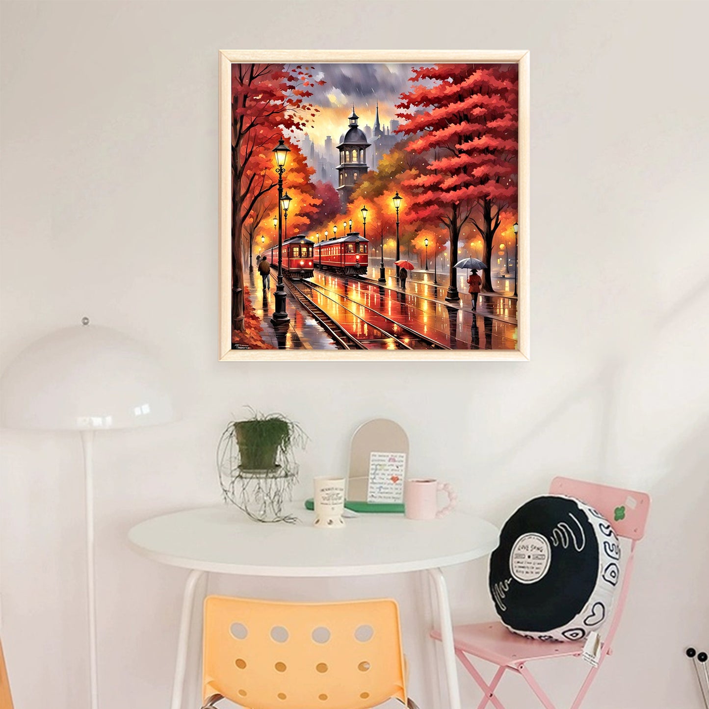 Autumn Scenery - Full 11CT Stamped Cross Stitch 50x50CM - Yishu