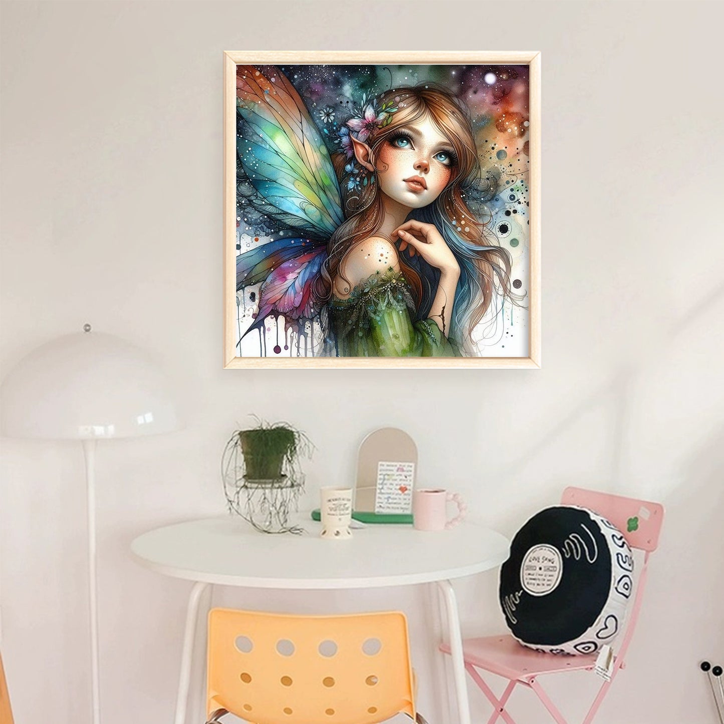 Butterfly Fairy - Full 11CT Stamped Cross Stitch 50x50CM - Huacan