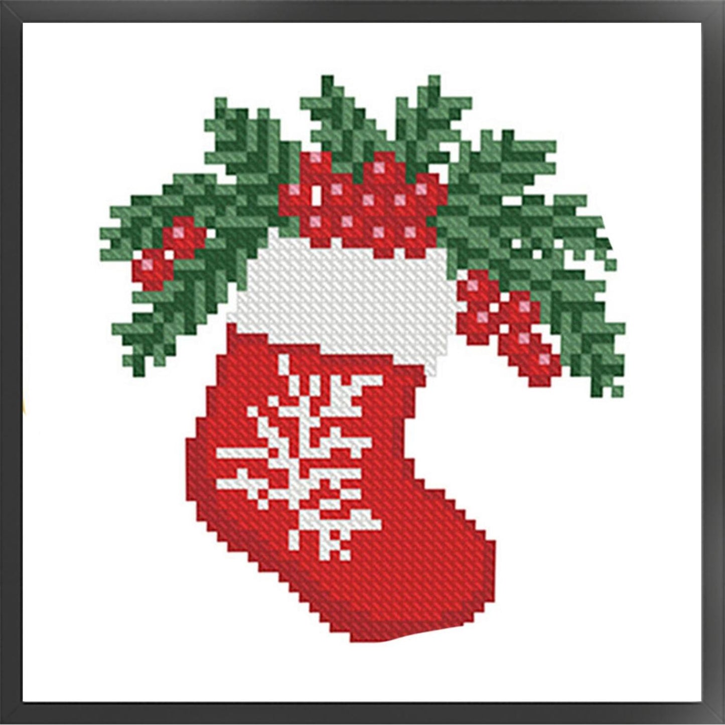 Christmas Stocking - Full 11CT Stamped Cross Stitch 20x20CM - Mona Lisa