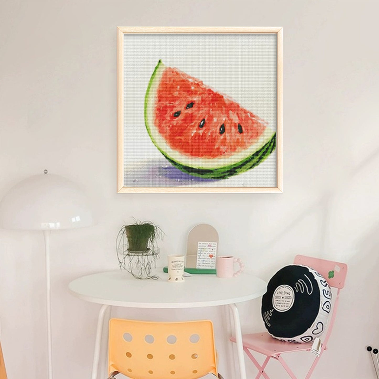 Fruits - Watermelon - Full 14CT Stamped Cross Stitch 50x50CM - Fairy Egyptian Cotton