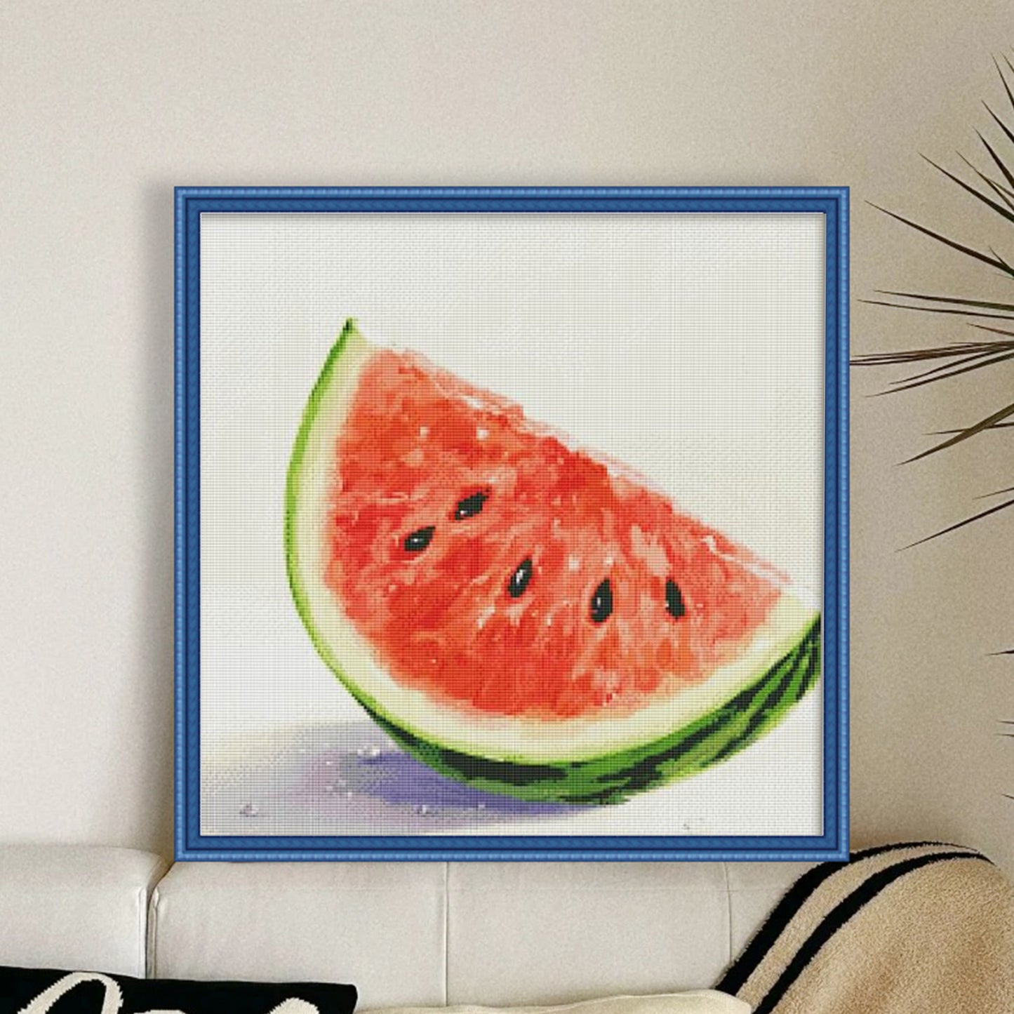 Fruits - Watermelon - Full 14CT Stamped Cross Stitch 50x50CM - Fairy Egyptian Cotton