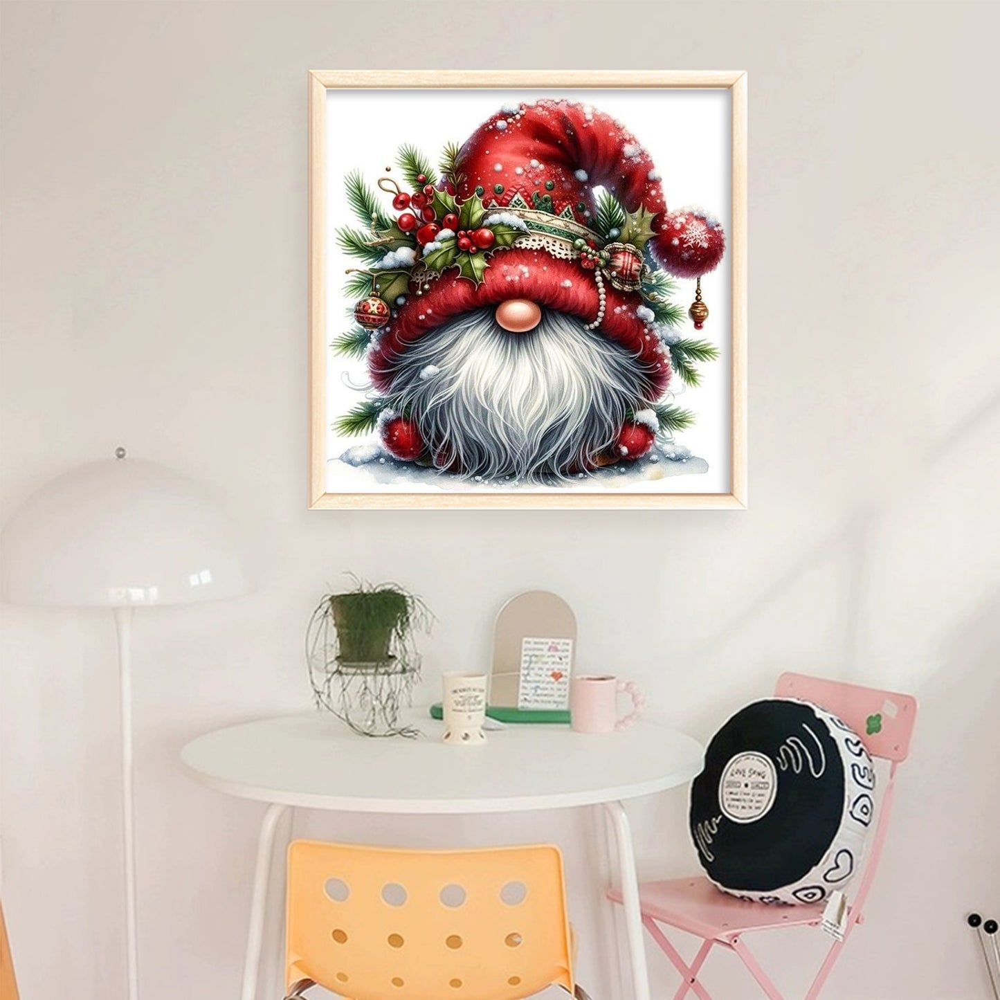 Christmas Goblin - Full 11CT Stamped Cross Stitch 40x40CM - Yishu