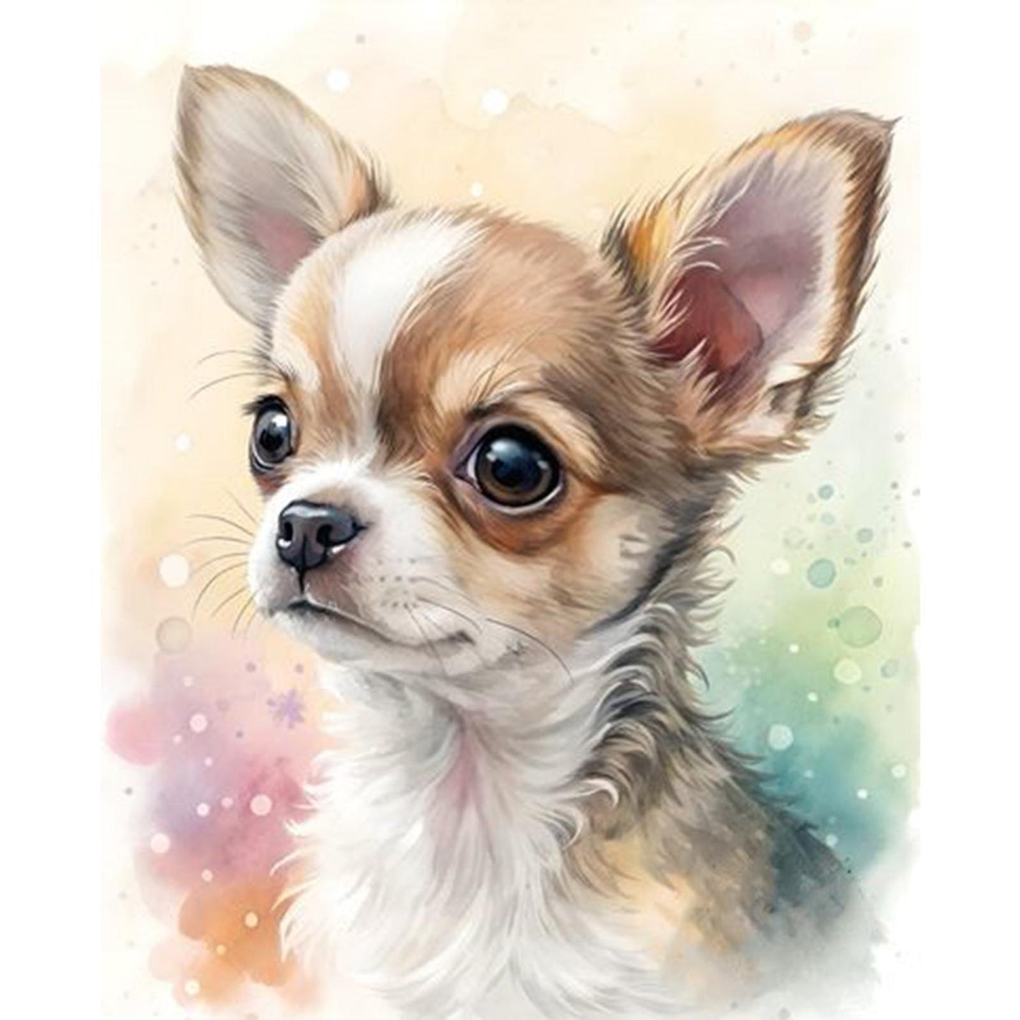 Chihuahua-Dog - Full 11CT Stamped Cross Stitch 40x50CM - Huacan