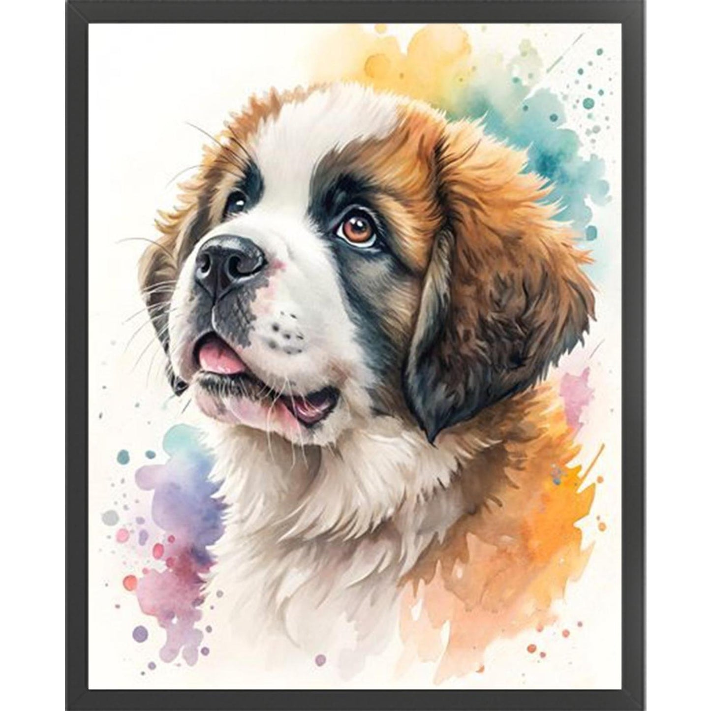 Saint Bernard-Dog - Full 11CT Stamped Cross Stitch 40x50CM - Huacan