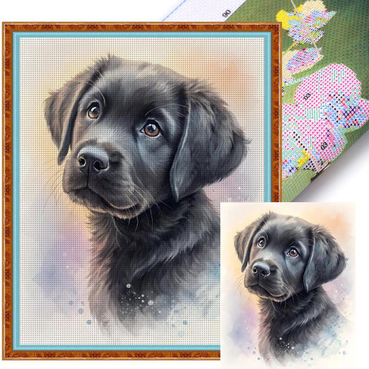 Labrador-Dog - Full 11CT Stamped Cross Stitch 40x50CM - Huacan