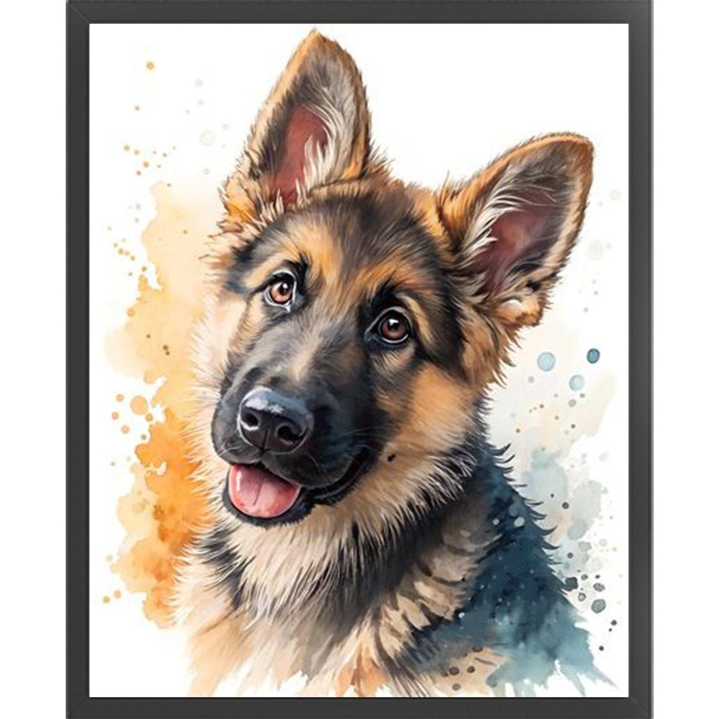 German Shepherd-Dog - Full 11CT Stamped Cross Stitch 40x50CM - Huacan