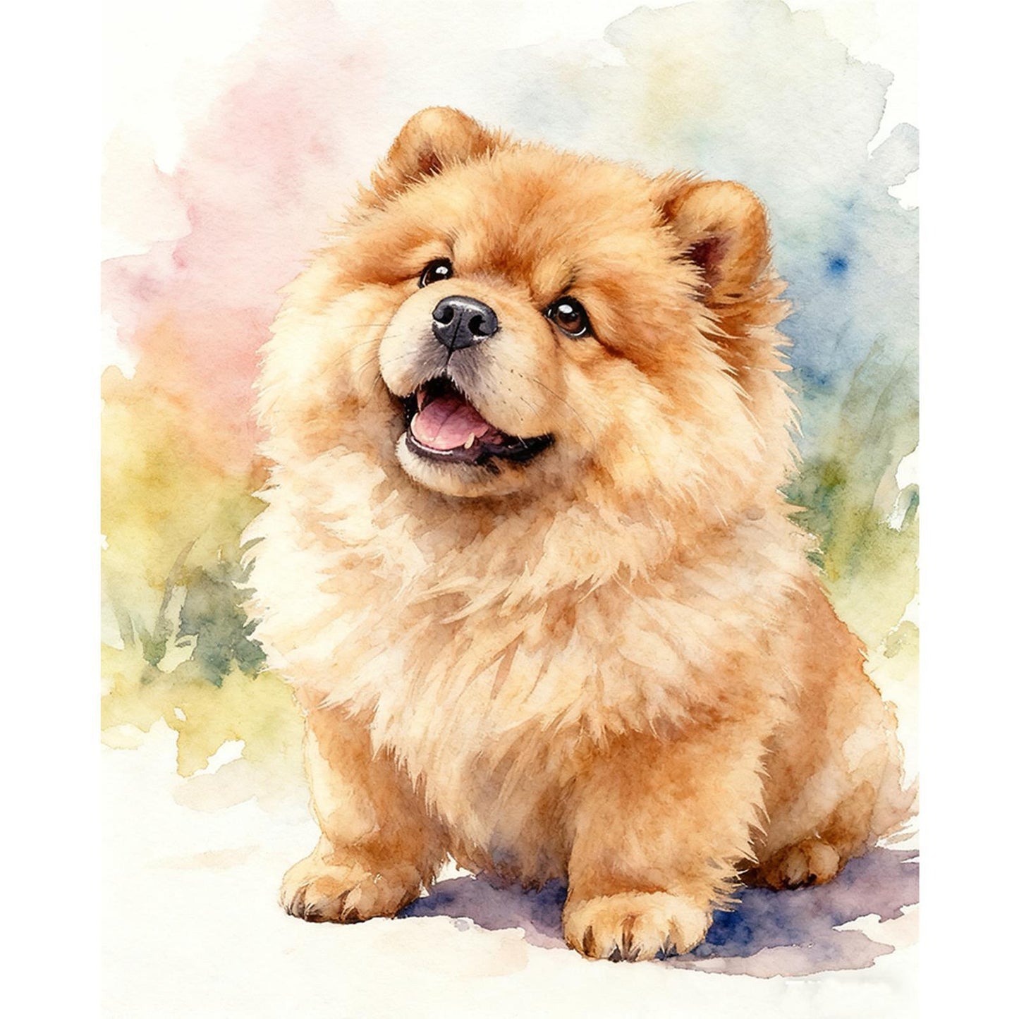 Chow Chow-Dog - Full 11CT Stamped Cross Stitch 40x50CM - Huacan