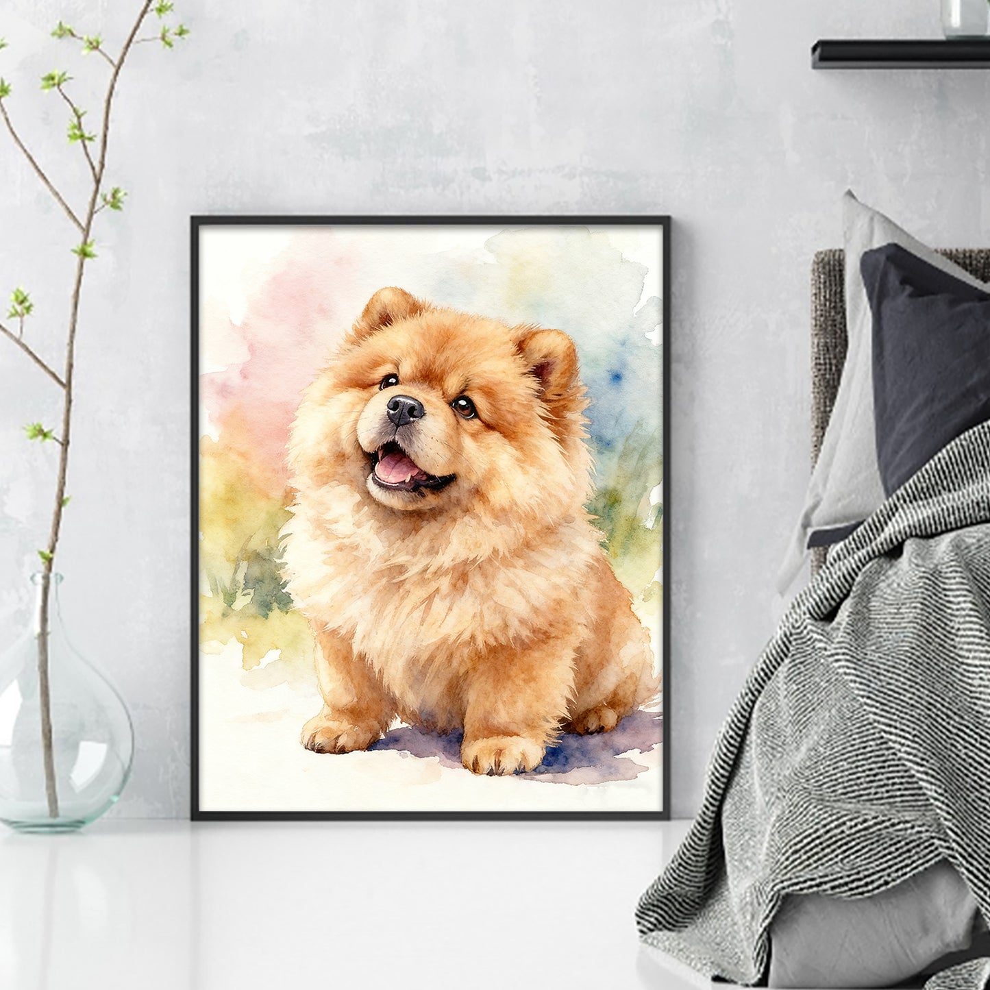 Chow Chow-Dog - Full 11CT Stamped Cross Stitch 40x50CM - Huacan