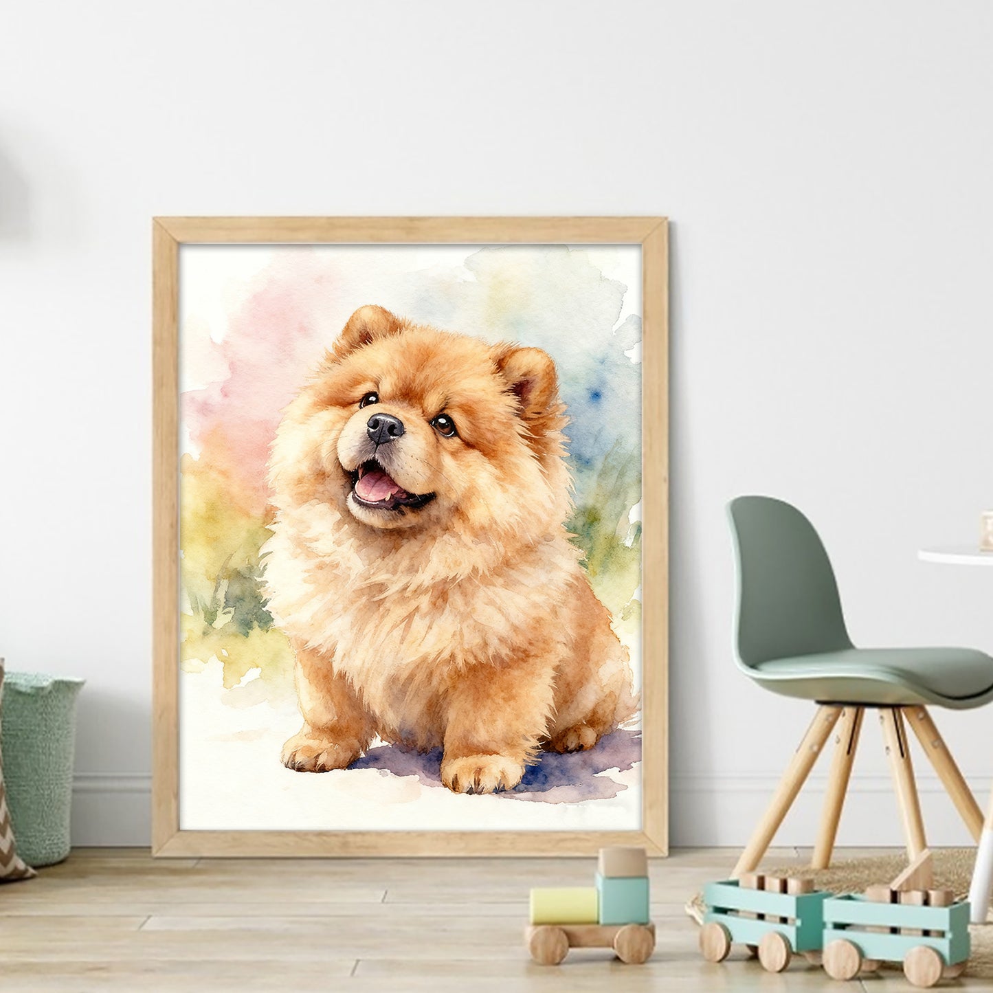 Chow Chow-Dog - Full 11CT Stamped Cross Stitch 40x50CM - Huacan