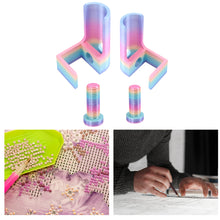 Load image into Gallery viewer, 1 Pair Diamond Painting Scroll Holder Diamond Painting Canvas Roller (Colorful)
