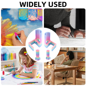 1 Pair Diamond Painting Scroll Holder Diamond Painting Canvas Roller (Colorful)