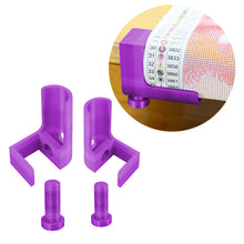 Load image into Gallery viewer, 1 Pair Diamond Painting Scroll Holder Diamond Painting Canvas Roller (Purple)
