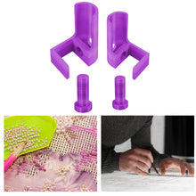 Load image into Gallery viewer, 1 Pair Diamond Painting Scroll Holder Diamond Painting Canvas Roller (Purple)

