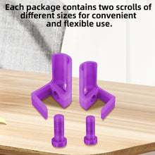 Load image into Gallery viewer, 1 Pair Diamond Painting Scroll Holder Diamond Painting Canvas Roller (Purple)
