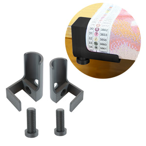 1 Pair Diamond Painting Scroll Holder Diamond Painting Canvas Roller (Black)