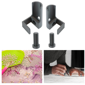 1 Pair Diamond Painting Scroll Holder Diamond Painting Canvas Roller (Black)