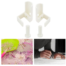 Load image into Gallery viewer, 1 Pair Diamond Painting Scroll Holder Diamond Painting Canvas Roller (White)
