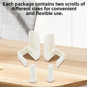 1 Pair Diamond Painting Scroll Holder Diamond Painting Canvas Roller (White)