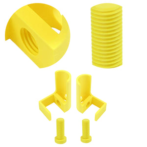 1 Pair Diamond Painting Scroll Holder Diamond Painting Canvas Roller (Yellow)