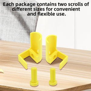 1 Pair Diamond Painting Scroll Holder Diamond Painting Canvas Roller (Yellow)