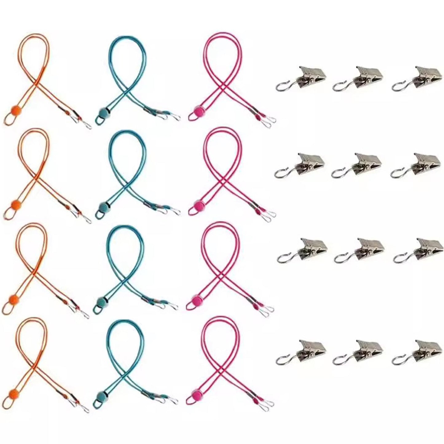 12Pcs Cross Stitch Side Clips Adjustable Fabric Fastening Clip Embroidery Tools