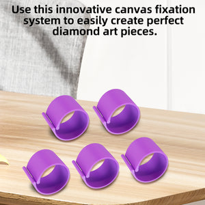Diamond Painting Canvas Roll Holder for Diamond Art Fabric (5pcs S Purple)