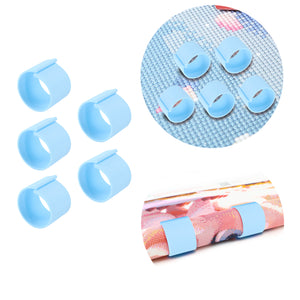 Diamond Painting Canvas Roll Holder for Diamond Art Fabric Crafts (5pcs S Blue)