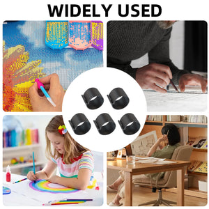 Diamond Painting Canvas Roll Holder for Diamond Art Fabric Crafts (5pcs S Black)