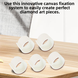Diamond Painting Canvas Roll Holder for Diamond Art Fabric Crafts (5pcs S White)