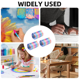 Diamond Painting Canvas Roll Holder for Diamond Art Fabric (3pcs L Colorful)