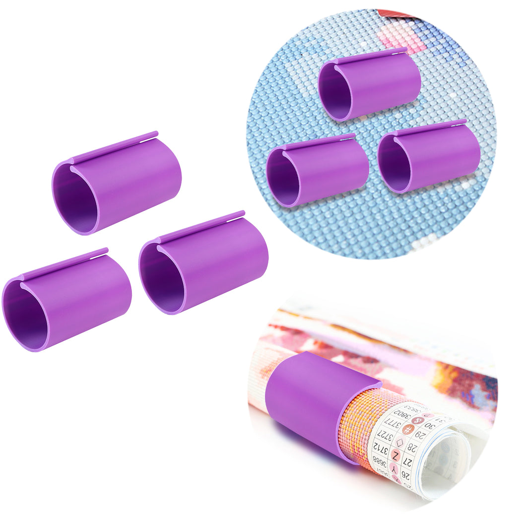 Diamond Painting Canvas Roll Holder for Diamond Art Fabric (3pcs L Purple)