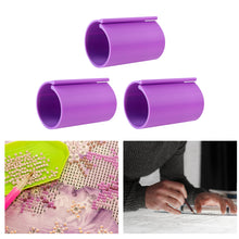 Load image into Gallery viewer, Diamond Painting Canvas Roll Holder for Diamond Art Fabric (3pcs L Purple)
