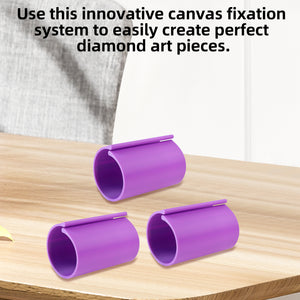 Diamond Painting Canvas Roll Holder for Diamond Art Fabric (3pcs L Purple)