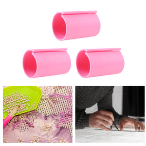 Diamond Painting Canvas Roll Holder for Diamond Art Fabric Crafts (3pcs L Pink)
