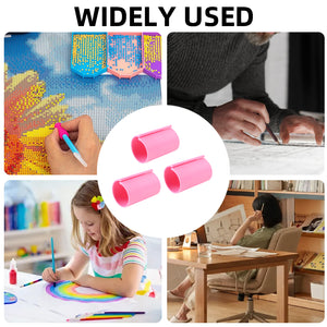 Diamond Painting Canvas Roll Holder for Diamond Art Fabric Crafts (3pcs L Pink)