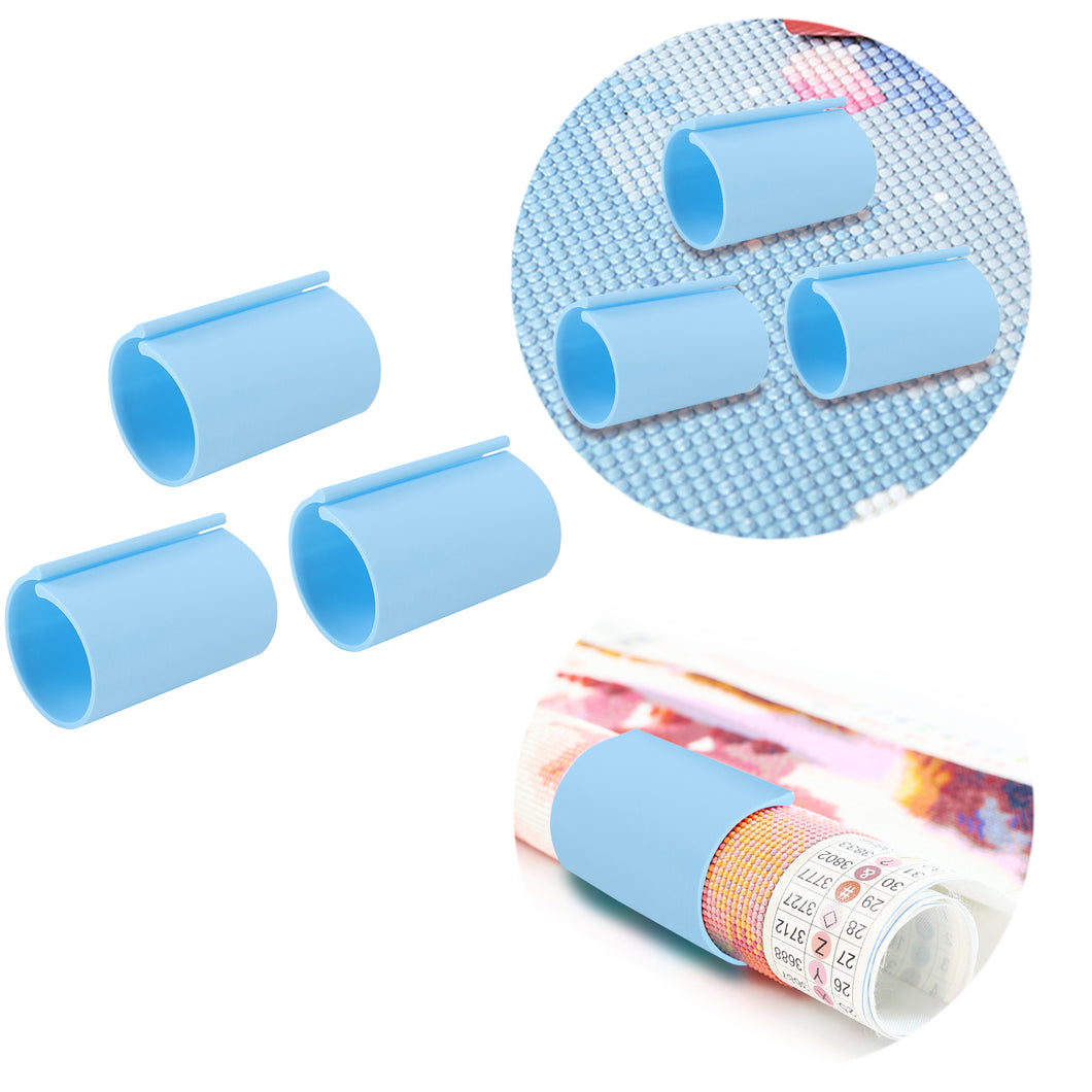 Diamond Painting Canvas Roll Holder for Diamond Art Fabric Crafts (3pcs L Blue)