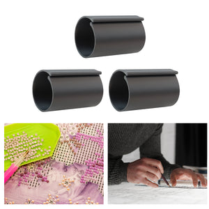 Diamond Painting Canvas Roll Holder for Diamond Art Fabric Crafts (3pcs L Black)