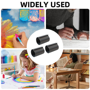 Diamond Painting Canvas Roll Holder for Diamond Art Fabric Crafts (3pcs L Black)