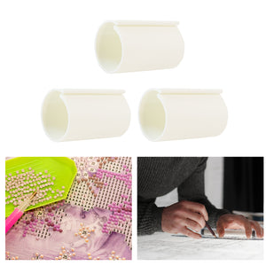 Diamond Painting Canvas Roll Holder for Diamond Art Fabric Crafts (3pcs L White)