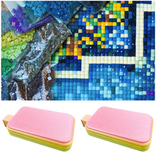 Load image into Gallery viewer, Diamond Painting Tray Organizer Diamond Art Tray for DIY Crafts (Pink Green)
