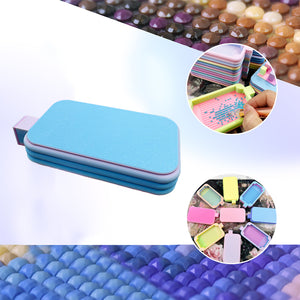 Diamond Painting Tray Organizer Diamond Art Tray for DIY Crafts (Blue Pink)