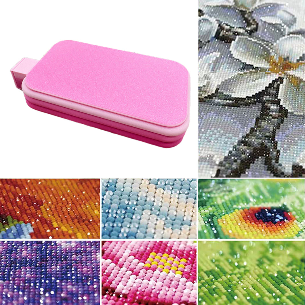 Diamond Painting Tray Organizer Plastic Diamond Art Tray for DIY Crafts (Pink)